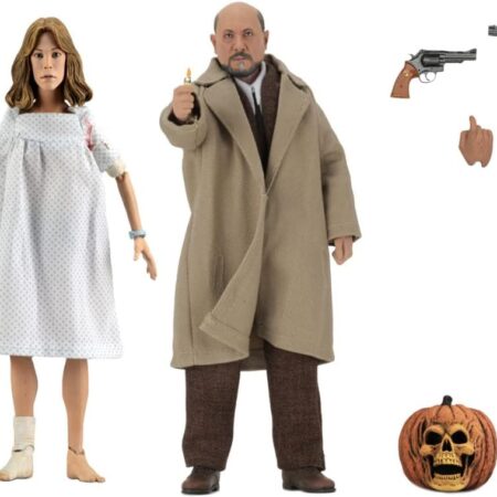 Halloween 2 Dr. Loomis and Laurie Strode (1981) 8” Clothed Action Figure 2 pack