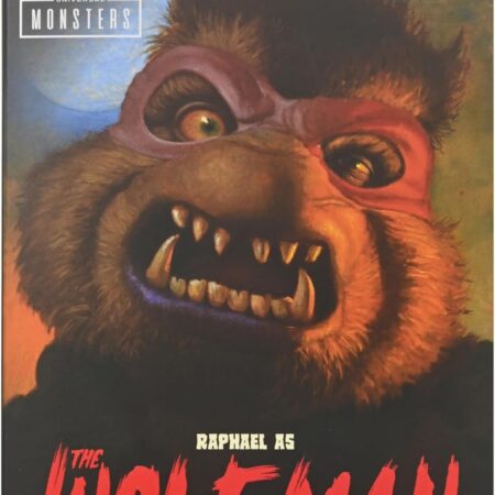 NECA Universal Monsters/Teenage Mutant Ninja Turtles Raphael as The Wolfman 7" Scale Action Figure