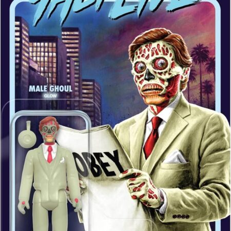 Super7 They Live Male Ghoul (Glow) - 3.75" They Live Action Figure with Accessories Classic Horror Collectibles and Retro Toys
