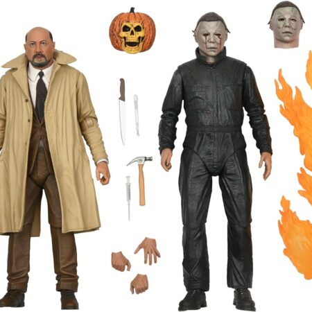 NECA Halloween 2 Michael Myers & Dr Loomis Action Figure 2 Pack