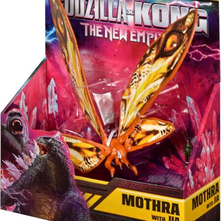 PlayMates Godzilla X Kong Monsterverse 6 Inch Action Figure Basic Series - Mothra with Jia